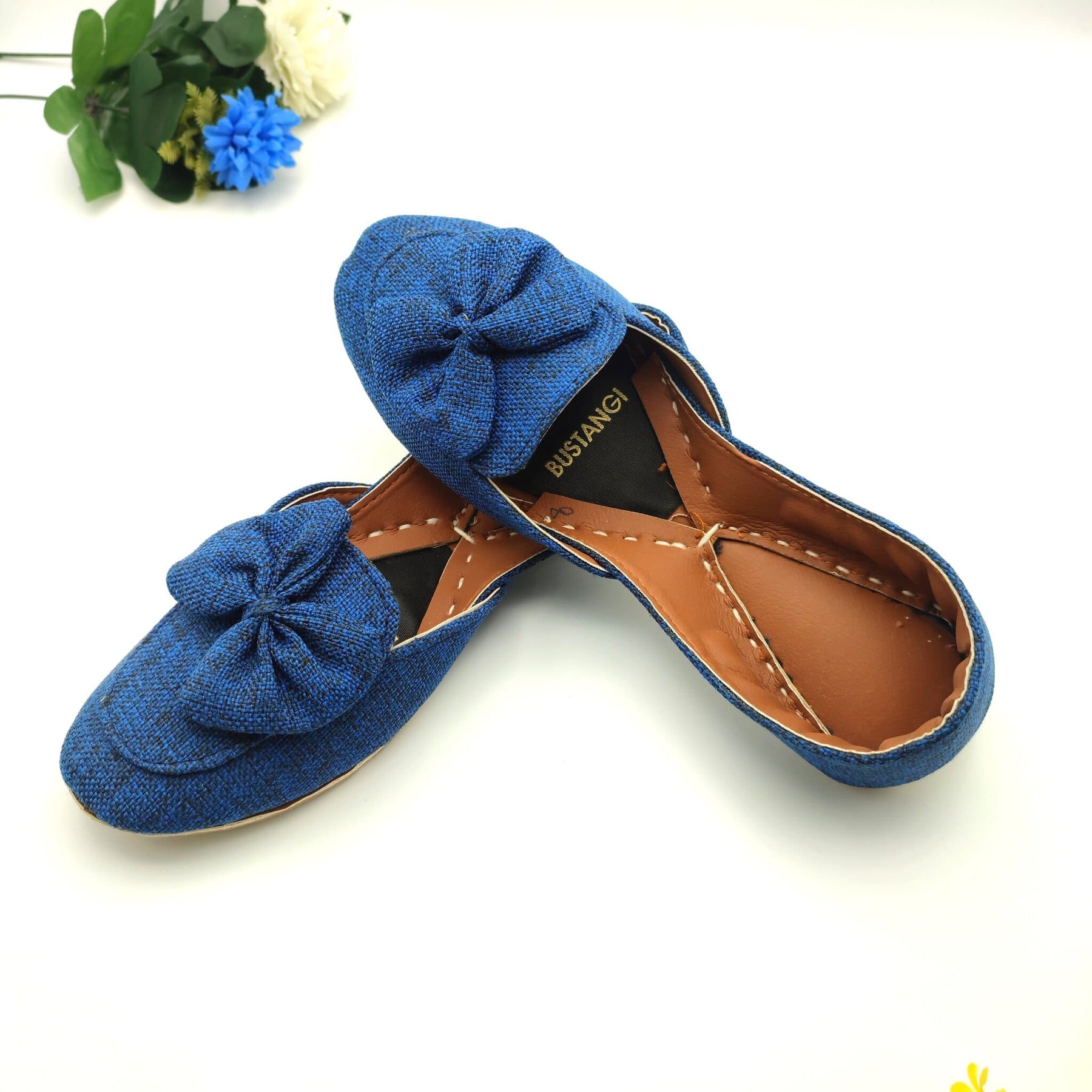 Bow Collection Olive, Brown, Black, Maroon, Blue & Camel Khussa For Women