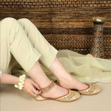 Adele Gold Khussa By Dazzle