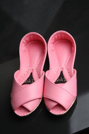 Pink Signature Peshawari Khussa For Women