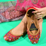 Premium Handcrafted Embroidered Ladies Khussa For Women
