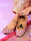 Premium Embroidered Leather Khussa For Women