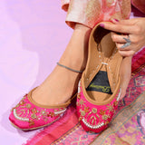 Handcrafted Embroidered Premium Leather Khussa For Women