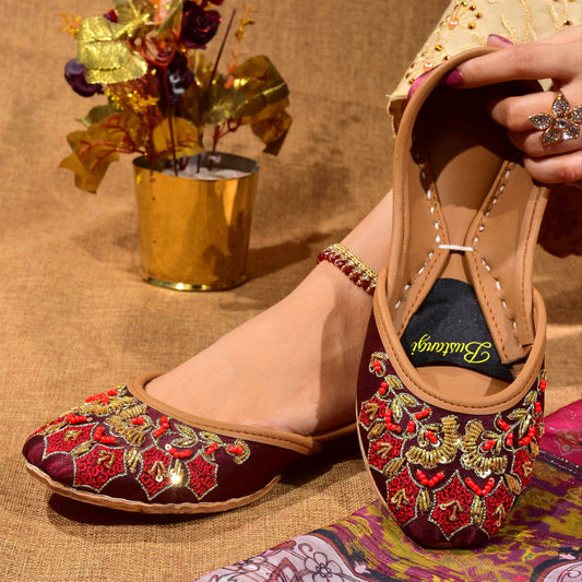 Royal Heritage Luxe Embroidered Khussa For Women