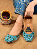 Royal Luxe Handcrafted Embroidered Khussa For Women