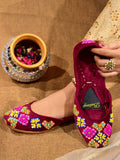 Royal Luxe Handcrafted Embroidered Khussa For Women