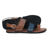 Mustard Color Leather Sandals For Men