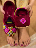 Royal Luxe Handcrafted Embroidered Khussa For Women