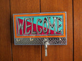 Handcrafted Truck Art WELCOME Wooden Keyholder For Decoration