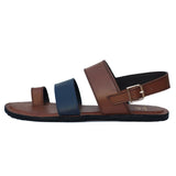 Mustard Color Leather Sandals For Men