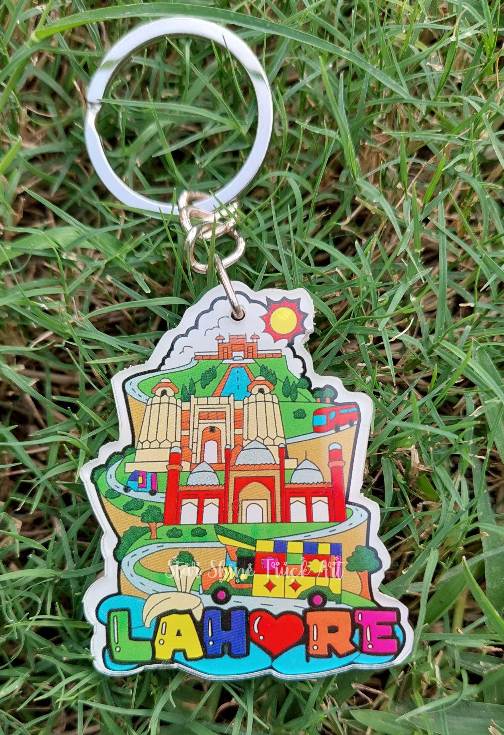 Truck-Art Acrylic Keychain Lahore (Set of Six Pieces Keychain)