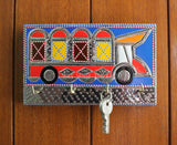 Truck Design Truckart Theme Wooden Keyholder