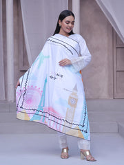 Zindagi Scarf | Luxurious Shamos Silk Elegance For Women