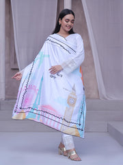 Zindagi Scarf | Luxurious Shamos Silk Elegance For Women