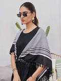 Palestine Shoulder Scarf with Lace – Elegant & Lightweight For Women