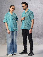 Unisex Classic Cotton Button-Down Shirt For Unisex