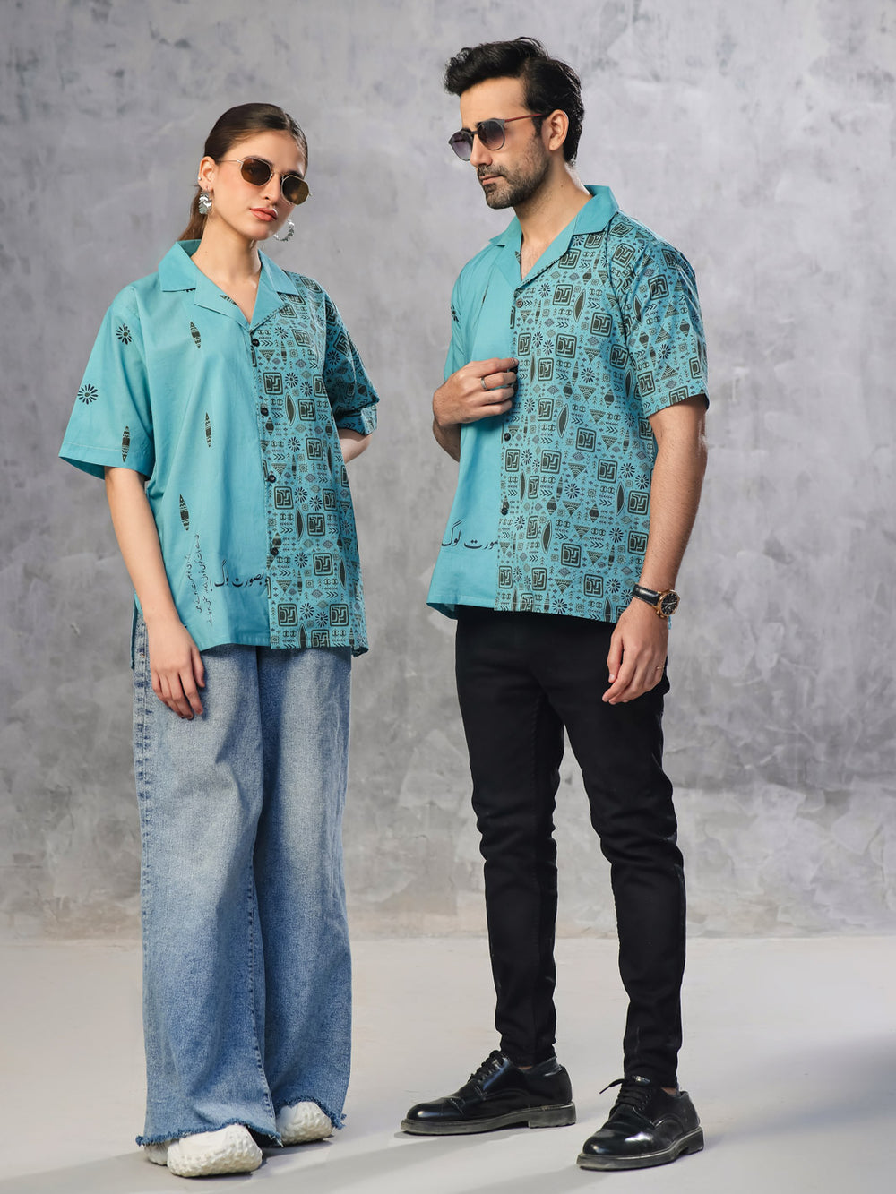 Unisex Classic Cotton Button-Down Shirt For Unisex