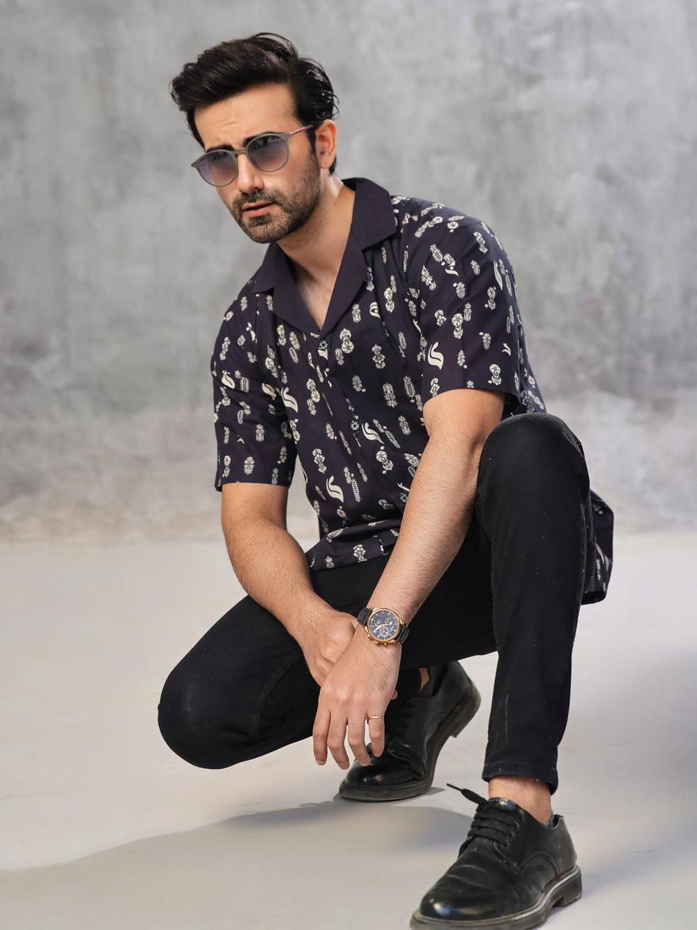 Unisex Classic Cotton Button-Down Shirt For Unisex