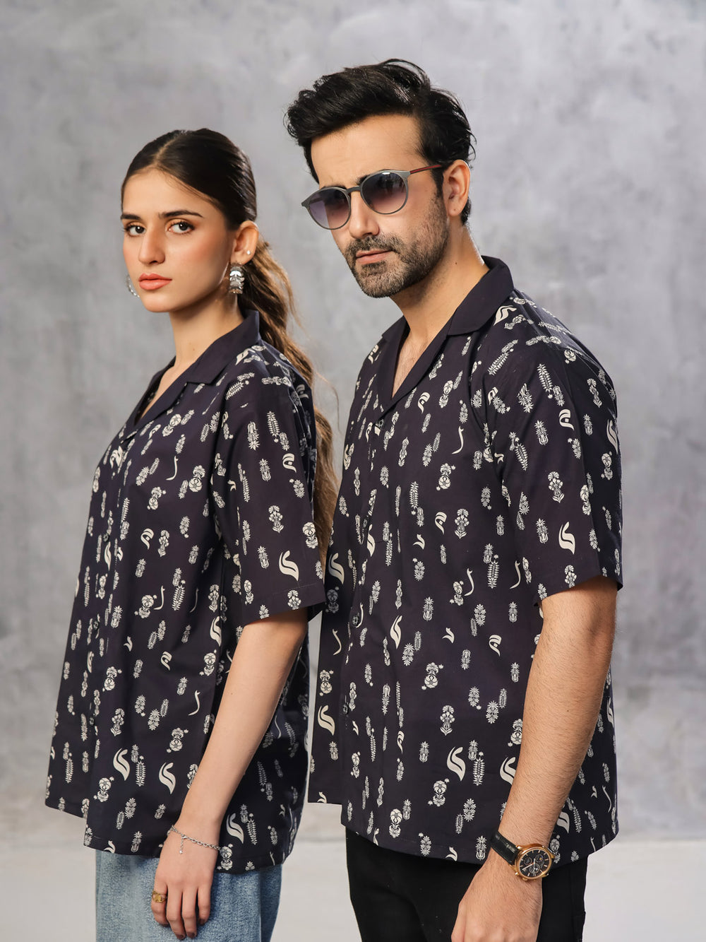 Unisex Classic Cotton Button-Down Shirt For Unisex