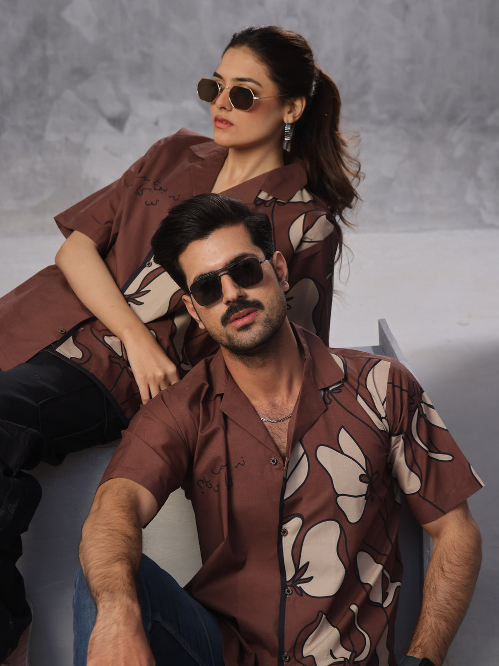 Unisex Cotton Button-Down Shirt For Unisex