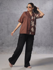 Unisex Cotton Button-Down Shirt For Unisex