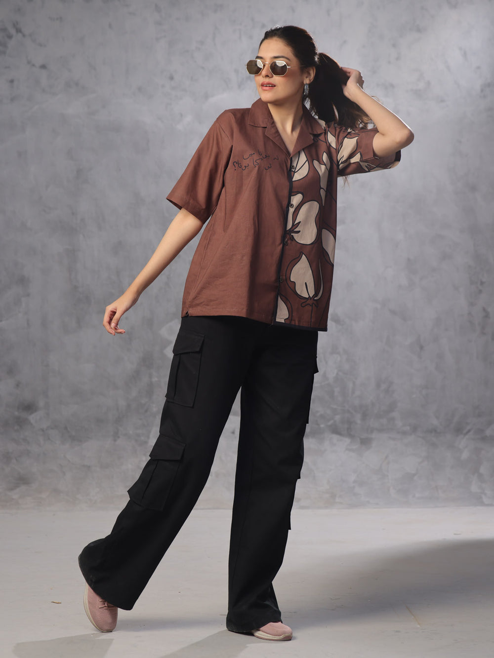 Unisex Cotton Button-Down Shirt For Unisex