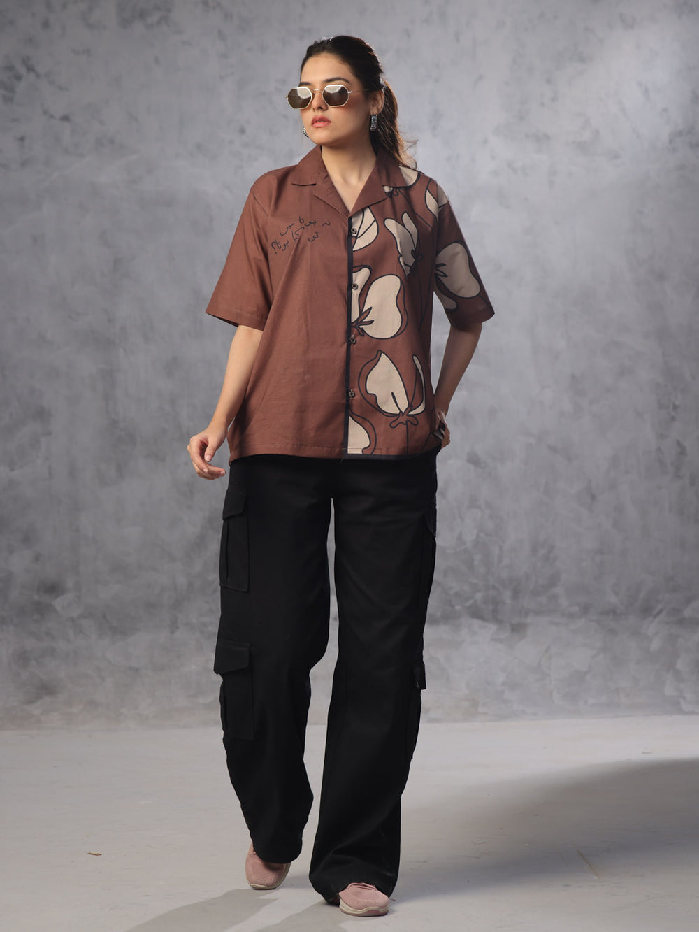 Unisex Cotton Button-Down Shirt For Unisex