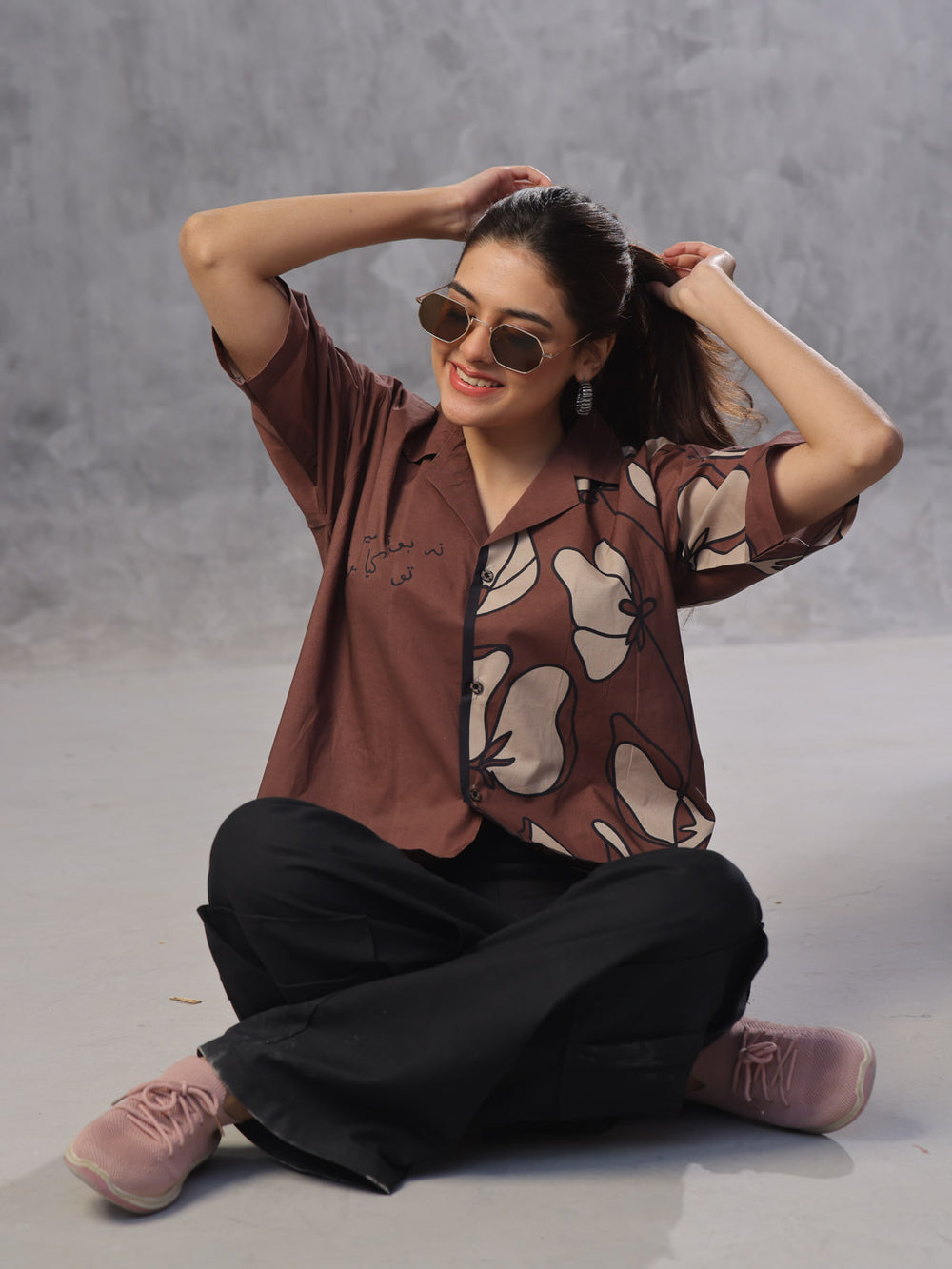 Unisex Cotton Button-Down Shirt For Unisex