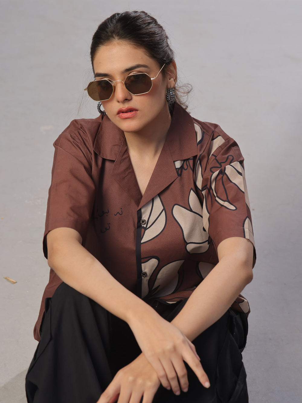 Unisex Cotton Button-Down Shirt For Unisex