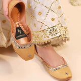 Shamsa Mirror Soft Embellished Khussa For Women