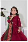 Elegant Embroidered & Block Printed Lehenga Choli For Girls