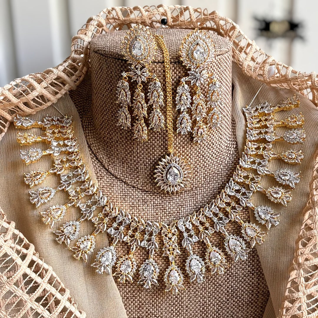 Luna AD Zircon Bridal Set – Luxury Bridal Jewelry For Women