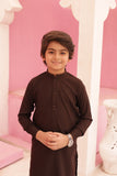 Cedar Brown Kurta and Trouser Set For Boys