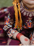 Royal Block Printed Raw Silk Lehenga Choli For Girls