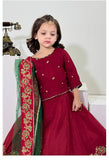 Elegant Embroidered & Block Printed Lehenga Choli For Girls
