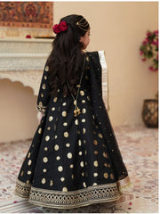 Elegant Banarsi Organza Maxi with Sitara Net Dupatta For Girls