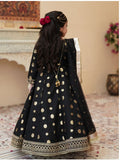 Elegant Banarsi Organza Maxi with Sitara Net Dupatta For Girls