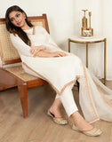 Luxury Embroidered Lawn 3-Piece Suit with Organza Dupatta For Women