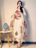 Luxury Embroidered Tassel Silk 3-Piece Suit For Women