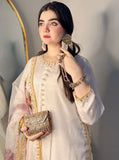 Luxury Embroidered Tassel Silk 3-Piece Suit For Women