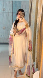 Luxury Embroidered Tassel Silk 3-Piece Suit For Women