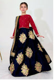 Elegant Embroidered Chiffon Lehenga Choli with Net Dupatta For Girls
