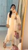 Luxury Embroidered Tassel Silk 3-Piece Suit For Women