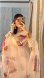 Luxury Embroidered Tassel Silk 3-Piece Suit For Women