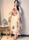 Luxury Embroidered Tassel Silk 3-Piece Suit For Women
