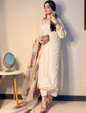 Luxury Embroidered Tassel Silk 3-Piece Suit For Women