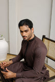 Dark Brown Executive Shalwar Kameez – Refined & Professional For Men