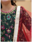 Festive Screen Printed Maxi with Net Dupatta For Girls