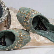 Shaadi Season Velvet Khussas – Handcrafted Elegance For Women