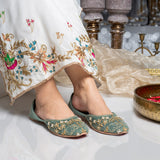 Shaadi Season Velvet Khussas – Handcrafted Elegance For Women
