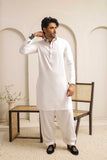 Shining White Executive Shalwar Kameez – Premium Formal Wear For Men